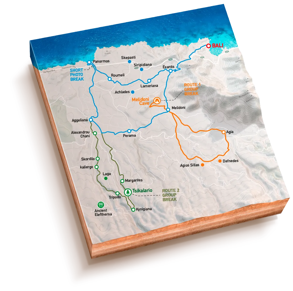 Quad Safaries routes map